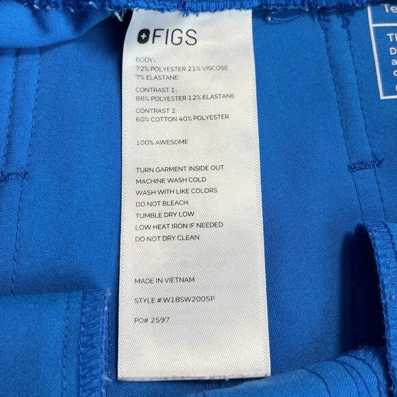 Figs Scrub Set Zamora Jogger Pants XSP Catarina Scrub Top XXS Capri Blue - Picture 9 of 16